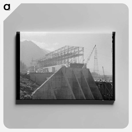 アートパネル-Powerhouse. Bonneville Dam, Oregon
 - ラッセル リー Canvas.
