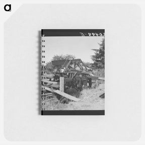 アートメモ帳-Waterwheel for field irrigation in the bean country - ドロテア ラング Memo.