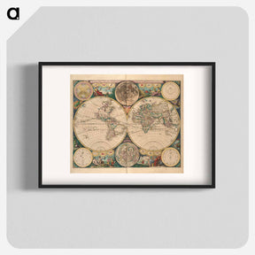 アートポスター-Novissima Totius Terrarum Orbis Tabula
 - ボストン公共図書館 Poster.