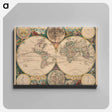 アートパネル-Novissima Totius Terrarum Orbis Tabula
 - ボストン公共図書館 Canvas.