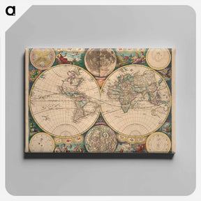 アートパネル-Novissima Totius Terrarum Orbis Tabula
 - ボストン公共図書館 Canvas.