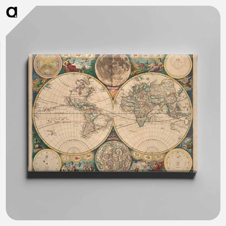 アートパネル-Novissima Totius Terrarum Orbis Tabula
 - ボストン公共図書館 Canvas.