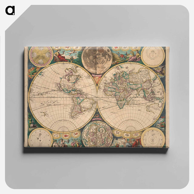 アートパネル-Novissima Totius Terrarum Orbis Tabula
 - ボストン公共図書館 Canvas.