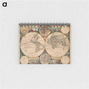 アートメモ帳-Novissima Totius Terrarum Orbis Tabula
 - ボストン公共図書館 Memo.