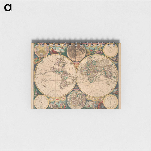 アートメモ帳-Novissima Totius Terrarum Orbis Tabula
 - ボストン公共図書館 Memo.
