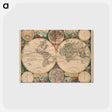 アートポストカード-Novissima Totius Terrarum Orbis Tabula
 - ボストン公共図書館 Postcard.