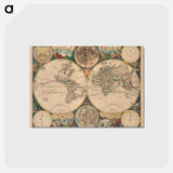 アートポストカード-Novissima Totius Terrarum Orbis Tabula
 - ボストン公共図書館 Postcard.