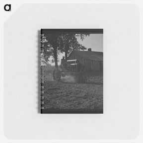 アートメモ帳-Tractor and driver on the Aldridge Plantation - ドロテア ラング Memo.