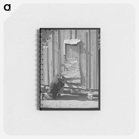 アートメモ帳-Tenant Farmer Repairing Window
 - ラッセル リー Memo.