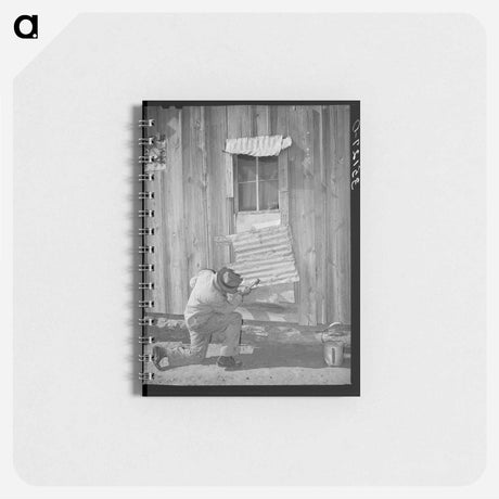 アートメモ帳-Tenant Farmer Repairing Window
 - ラッセル リー Memo.