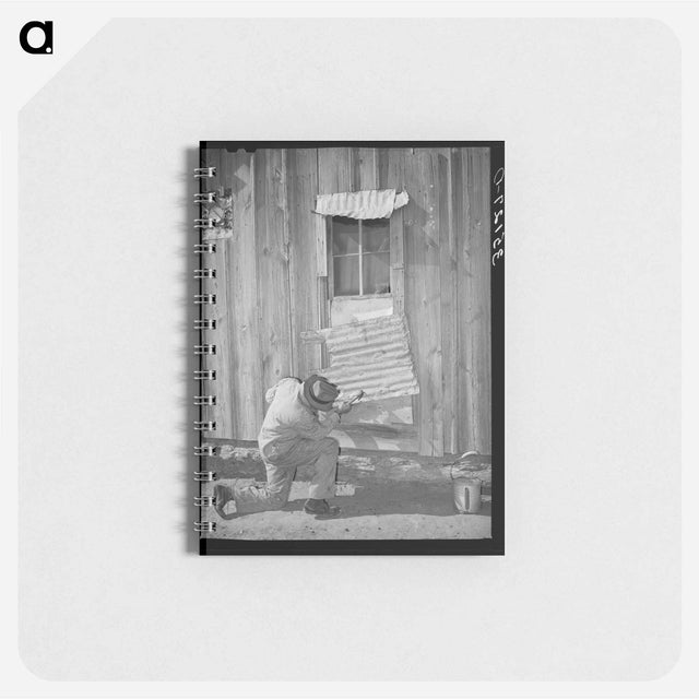 アートメモ帳-Tenant Farmer Repairing Window
 - ラッセル リー Memo.