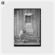 アートポストカード-Tenant Farmer Repairing Window
 - ラッセル リー Postcard.