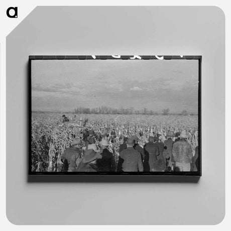 アートパネル-Cornhusking Contest, Ontario, Oregon
 - ラッセル リー Canvas.