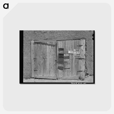 アートポストカード-Questa Garage Door
 - ラッセル リー Postcard.