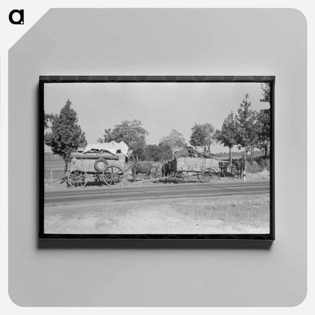 アートパネル-Roadside Rest in Smith County
 - ラッセル リー Canvas.