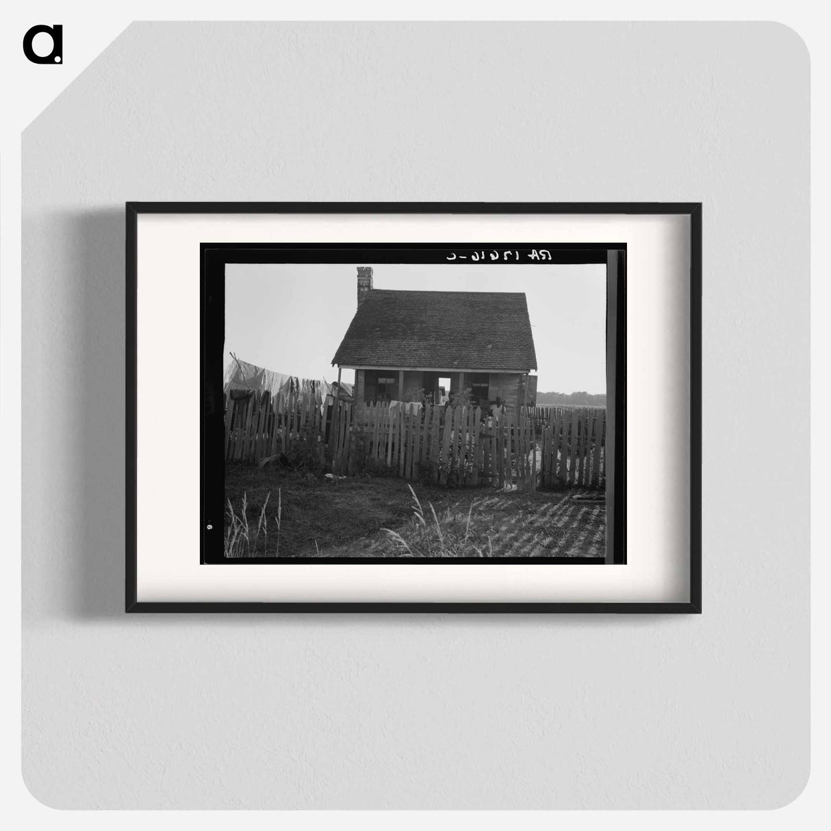 House on a cotton plantation in the Louisiana delta - Dorothea Lange Poster.