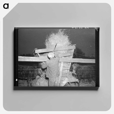 アートパネル-Hay Pitching, Indiana
 - ラッセル リー Canvas.