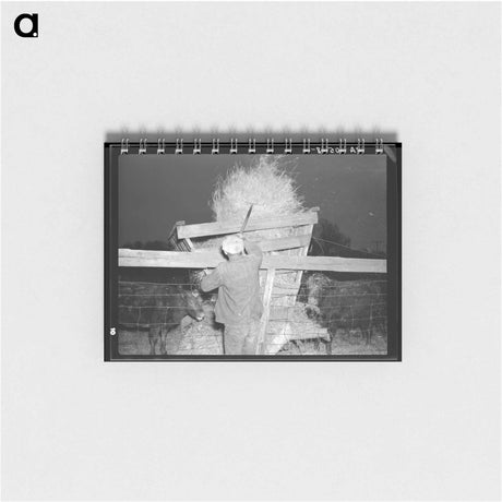 アートメモ帳-Hay Pitching, Indiana
 - ラッセル リー Memo.