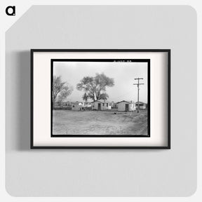 アートポスター-Housing for workers of the Frick Ranch, California - ドロテア ラング Poster.