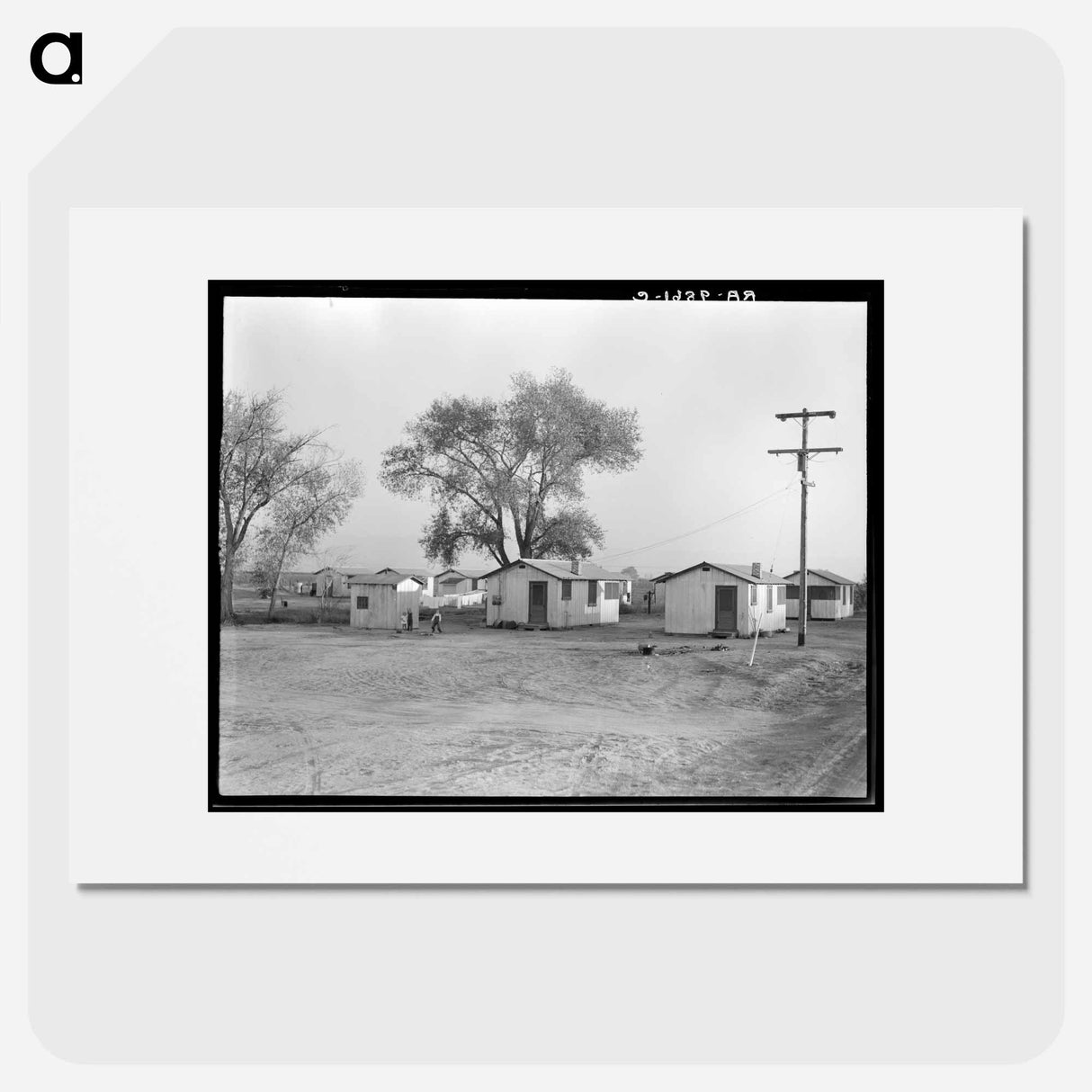 Housing for workers of the Frick Ranch, California - Dorothea Lange Poster.