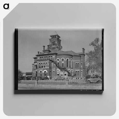 アートパネル-Courthouse, Gonzales, Texas
 - ラッセル リー Canvas.