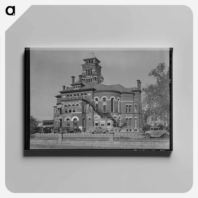 アートパネル-Courthouse, Gonzales, Texas
 - ラッセル リー Canvas.