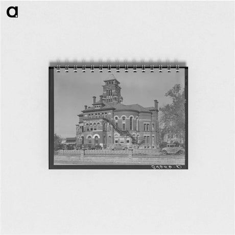 アートメモ帳-Courthouse, Gonzales, Texas
 - ラッセル リー Memo.