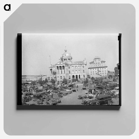 アートパネル-Courthouse Square, Marshall
 - ラッセル リー Canvas.