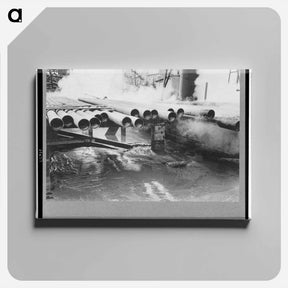 アートパネル-Slush Pit of Oil Well
 - ラッセル リー Canvas.