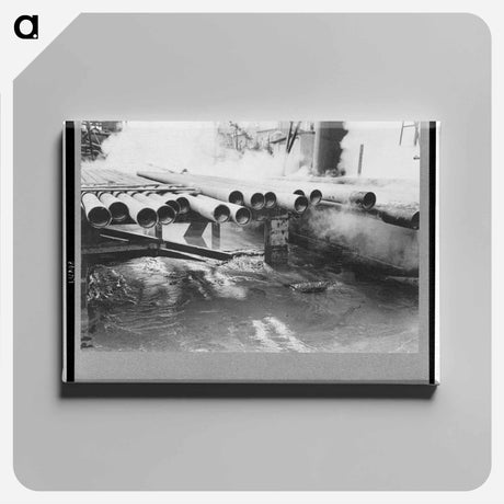アートパネル-Slush Pit of Oil Well
 - ラッセル リー Canvas.