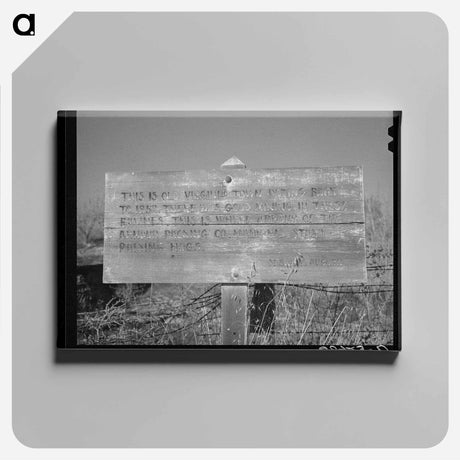 アートパネル-Old Virginiatown Sign
 - ラッセル リー Canvas.