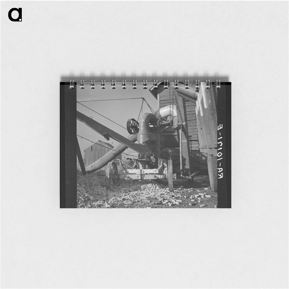 アートメモ帳-Cornsheller on a Farm
 - ラッセル リー Memo.