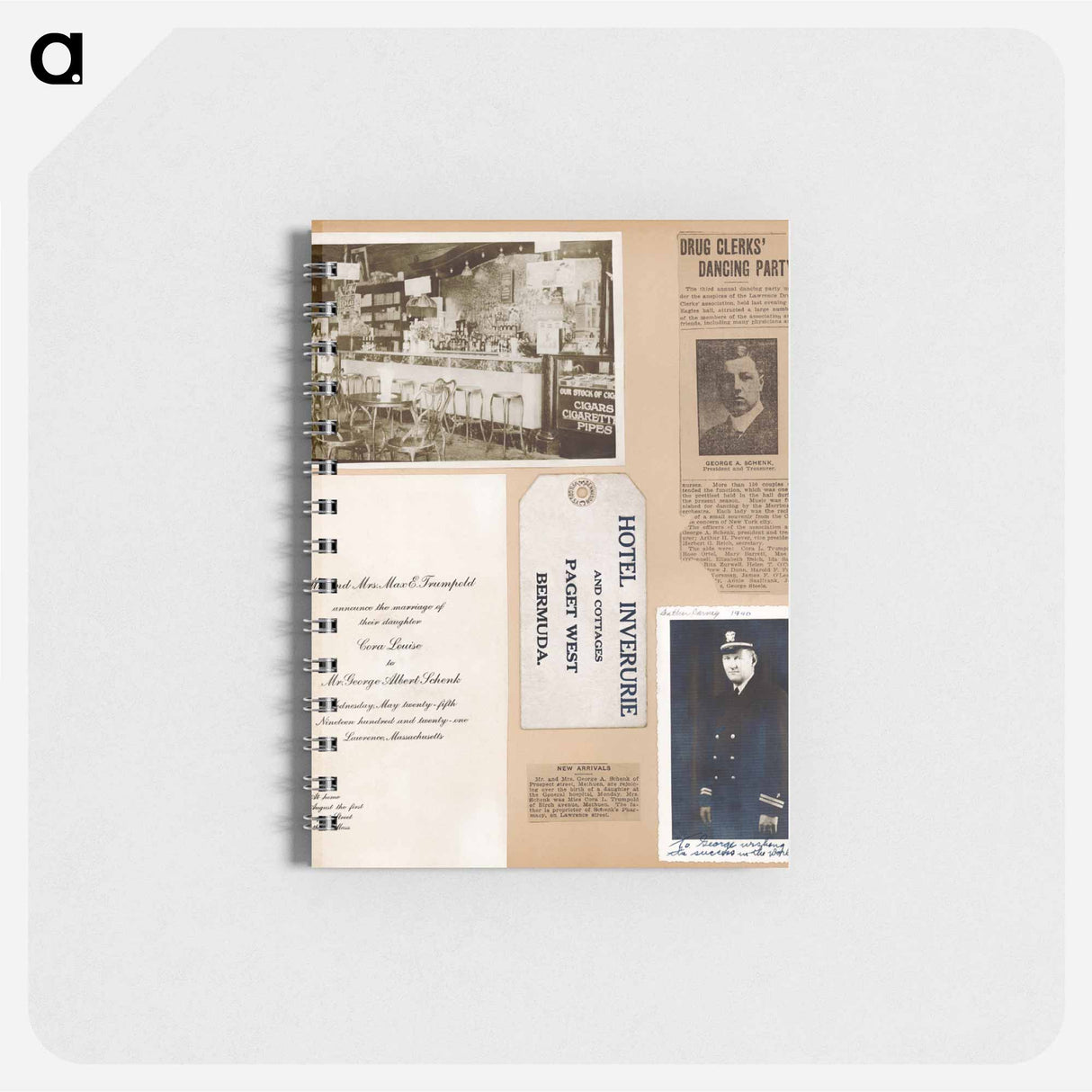 アートメモ帳-Schenk Family Scrapbook
 - ボストン公共図書館 Memo.