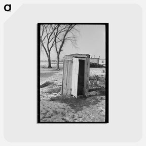 アートポストカード-Outhouse in Shantytown
 - ラッセル リー Postcard.