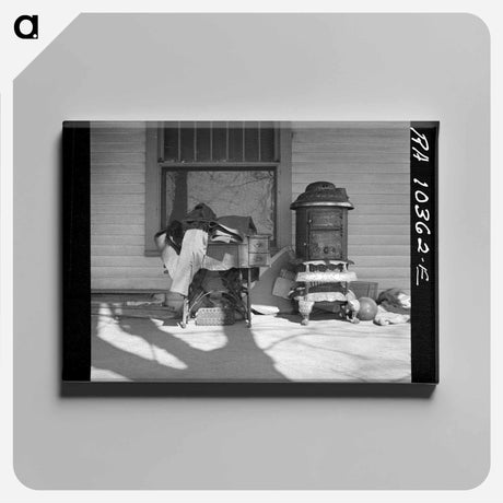 アートパネル-Farmhouse Eviction
 - ラッセル リー Canvas.