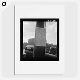 Sign tacked to pole near the post office. Main street, Pittsboro, North Carolina. Sourced from the Library of Congress. - Dorothea Lange Poster.