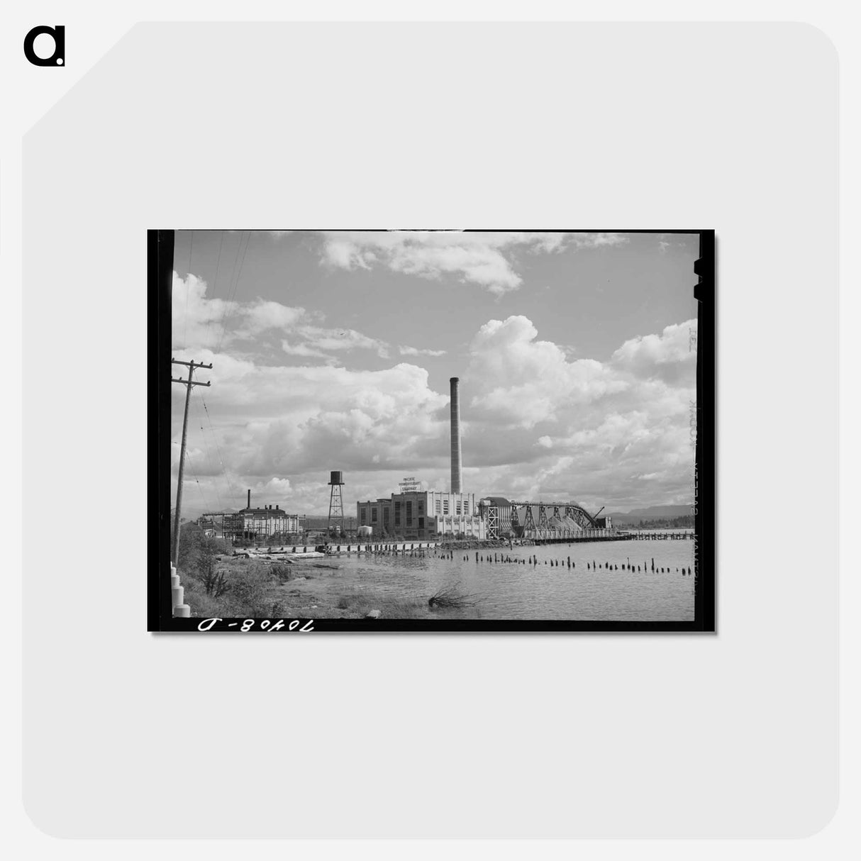アートポストカード-Pacific Power Plant, Astoria
 - ラッセル リー Postcard.