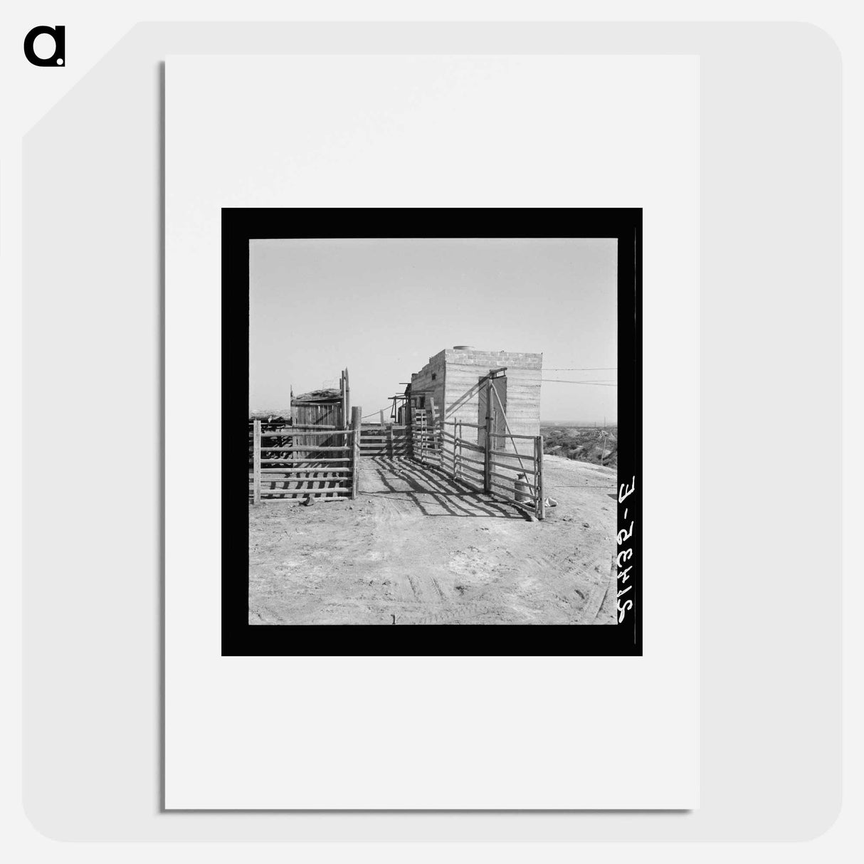 Country slaughterhouse for use of farmers - Dorothea Lange Poster.