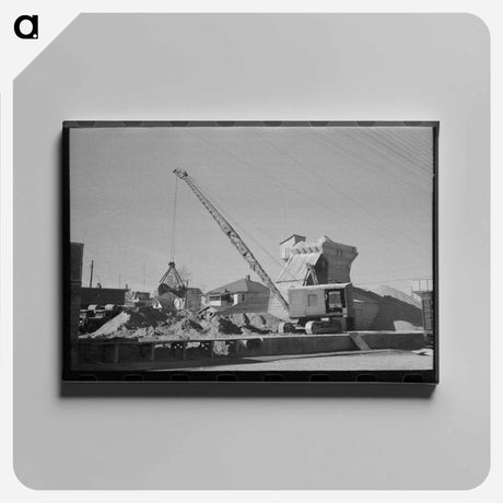 アートパネル-Concrete Mixing Plant, Oklahoma City
 - ラッセル リー Canvas.