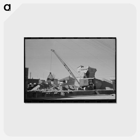 アートポストカード-Concrete Mixing Plant, Oklahoma City
 - ラッセル リー Postcard.