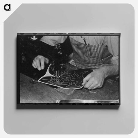 アートパネル-Cowboy Bootmaking Shop
 - ラッセル リー Canvas.