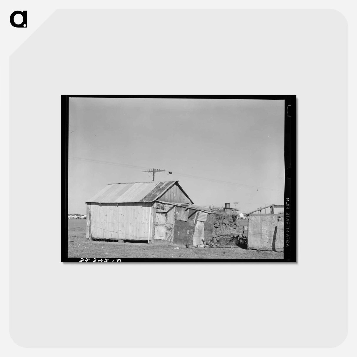アートポストカード-Robstown House
 - ラッセル リー Postcard.