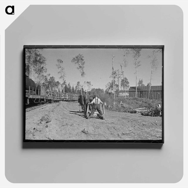アートパネル-Camp Near Effie, Minnesota
 - ラッセル リー Canvas.