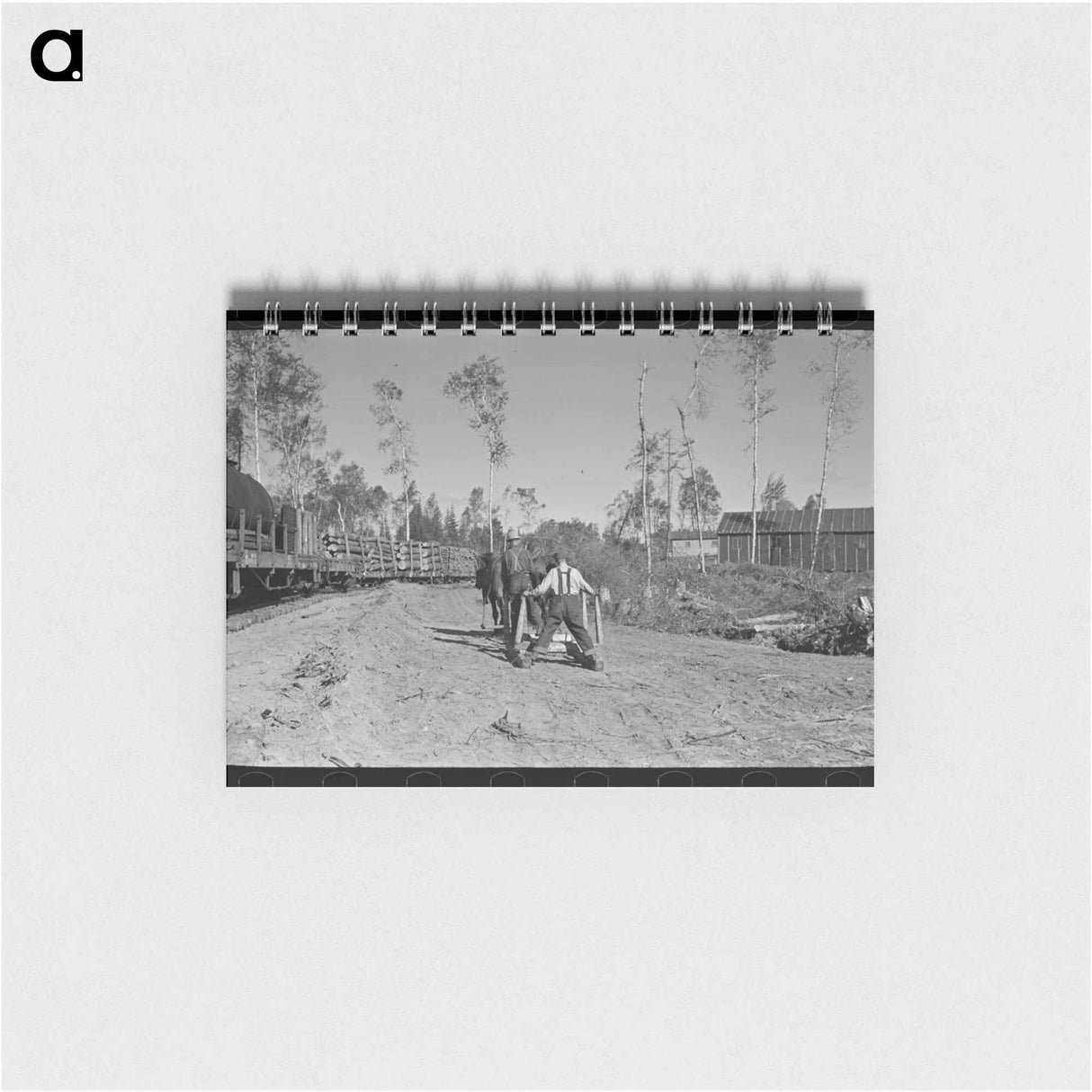 アートメモ帳-Camp Near Effie, Minnesota
 - ラッセル リー Memo.