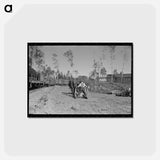 アートポストカード-Camp Near Effie, Minnesota
 - ラッセル リー Postcard.
