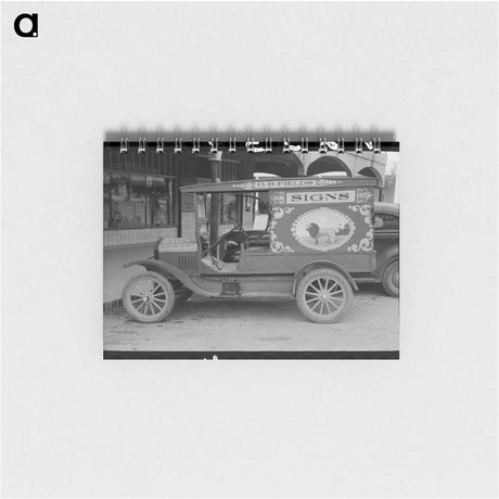 アートメモ帳-Truck of Sign Painter, San Angelo, Texas
 - ラッセル リー Memo.