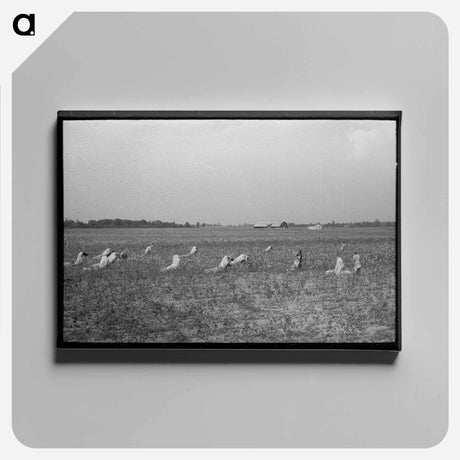アートパネル-Picking Cotton
 - ラッセル リー Canvas.