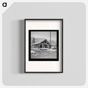 アートポスター-Untitled photo, possibly related to: The sawmill in operation. It was built by the farmer members of the Ola self-help sawmill co-op. Gem County, Idaho. General caption 48 - ドロテア ラング Poster.