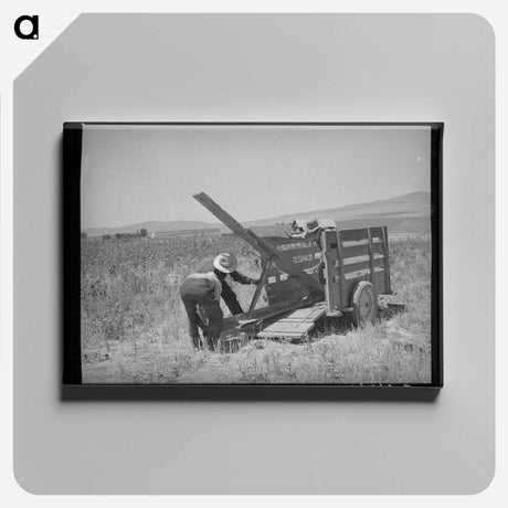 アートパネル-Unloading the Ditcher
 - ラッセル リー Canvas.