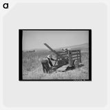 アートポストカード-Unloading the Ditcher
 - ラッセル リー Postcard.